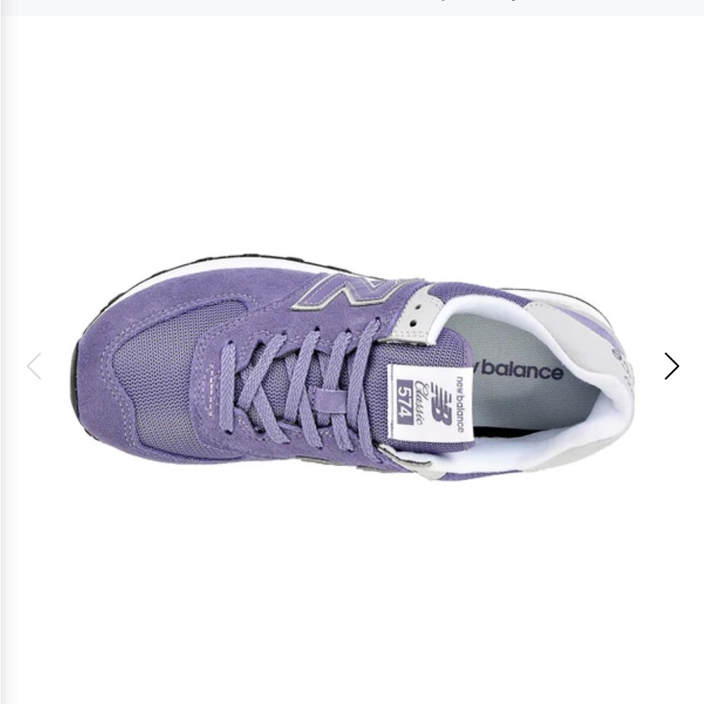 New Balance 574 Purple with Grey - Picture 6 of 7